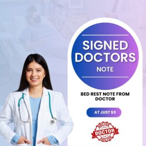 Bed Rest Note from Doctor