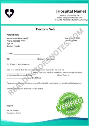 Printable Emergency Excuses to Not Go to Work